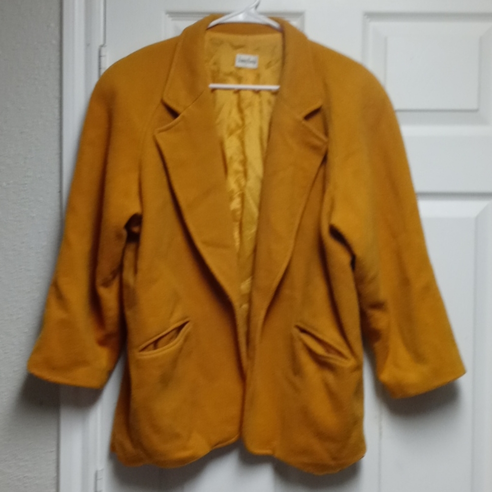 Neiman Marcus yellow coat